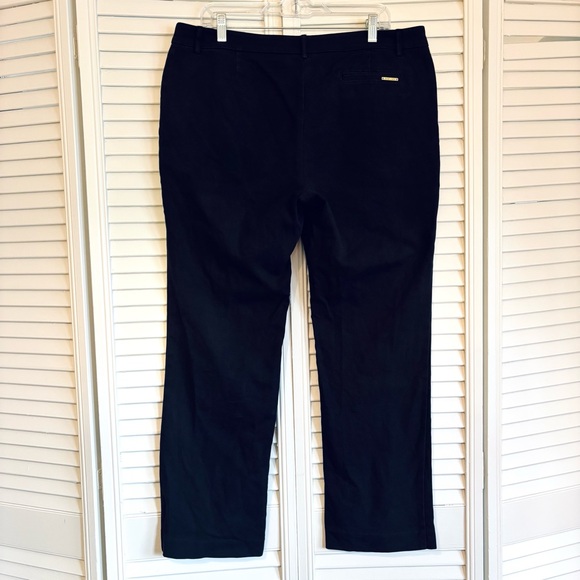 Anne Klein Black Straight Leg Pants Size 14 - Picture 3 of 6